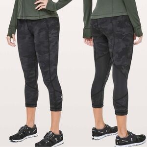 Lululemon Athletica Pace Rival Crop Incognito Camo Multi